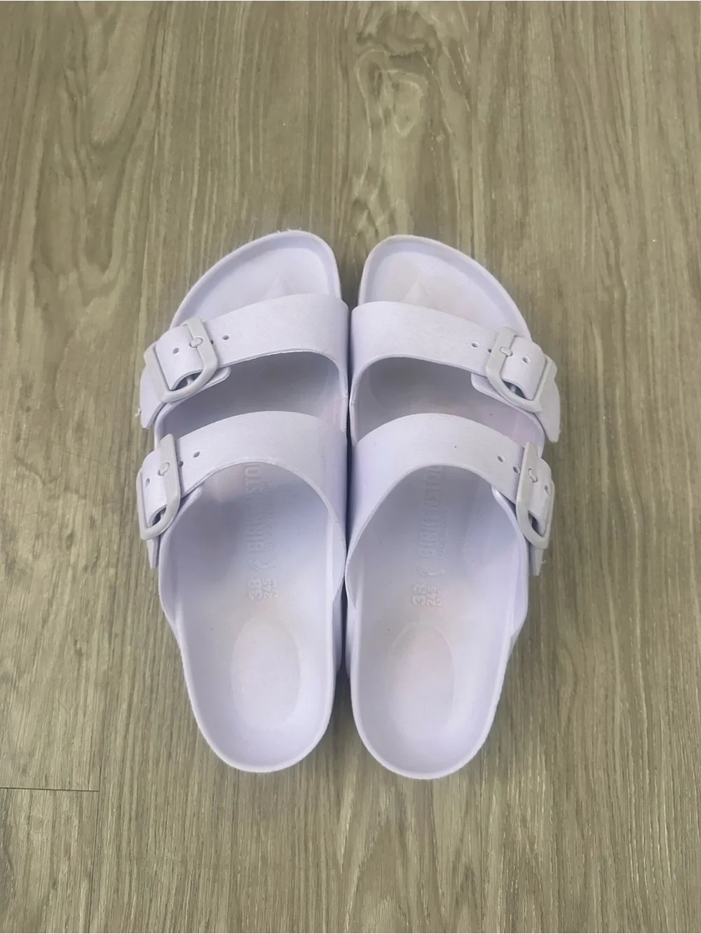 Birkenstock Lavender Arizona EVA Slides - Picture 1 of 2